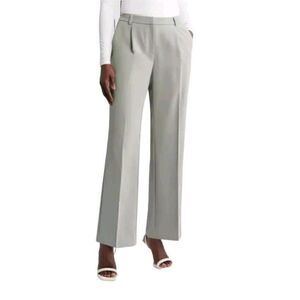 Anthropologie Avec Les Filles Pleated Wide Leg Pants Women's Size 4 Mint Green